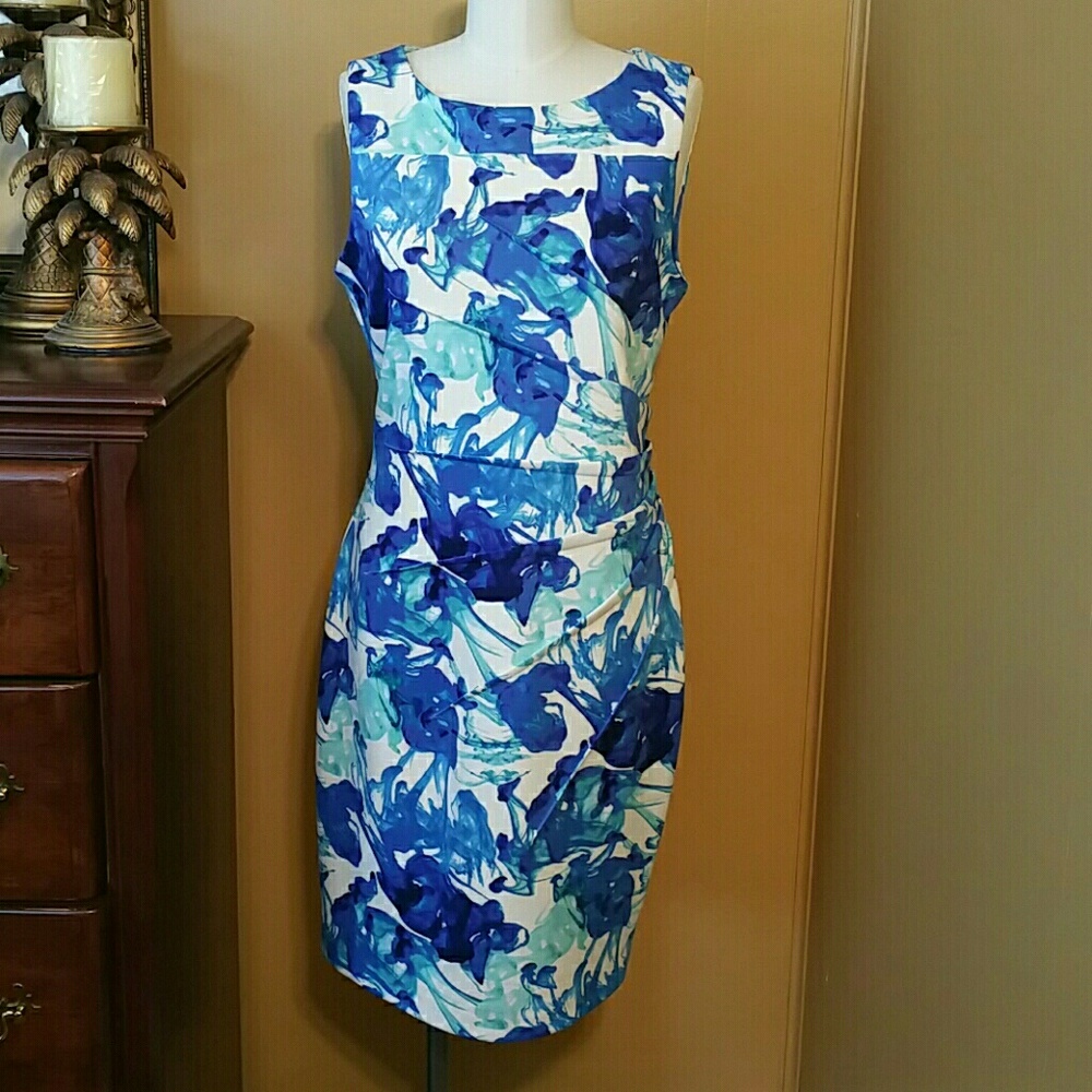 Calvin Klein Sleeveless Floral Dress